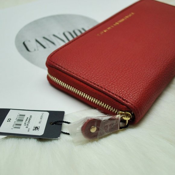 TOMMY HILFIGER Signature Stripe Zip-Around Purse ( - Picture 2 of 14